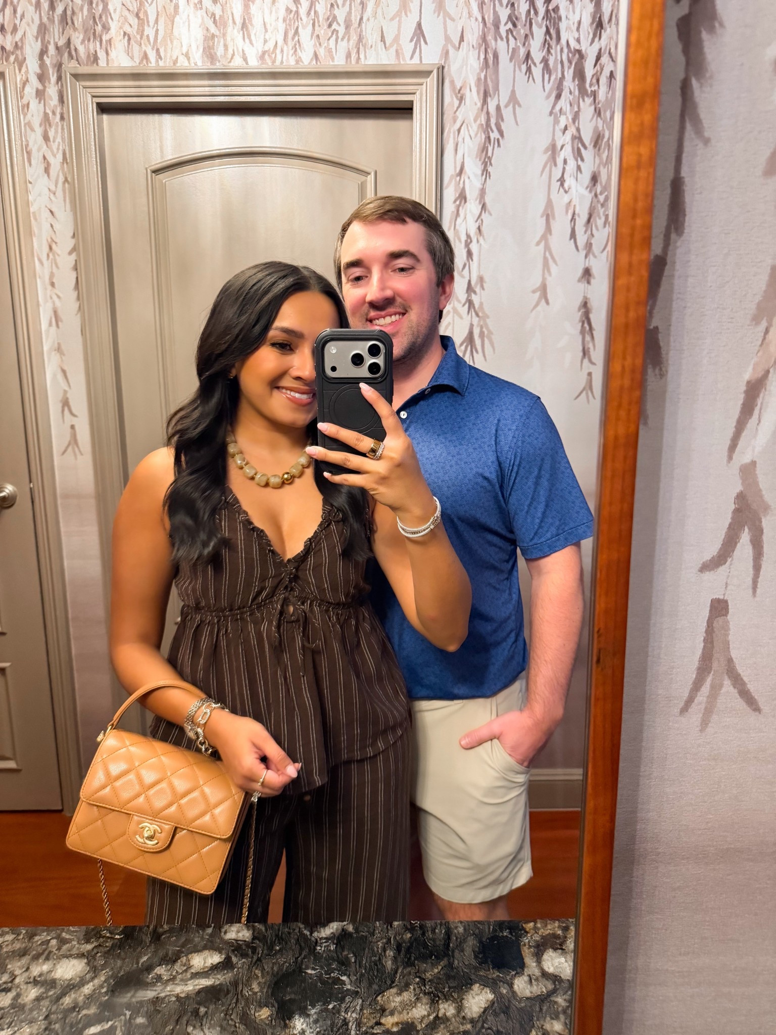 Matching set!
For reference: I’m 5’0, petite, 32b bra size, and 2/26 in bottoms, pear shaped. 
*Everything I share is unaltered! TTS means true to size. Between size 5-6.5 in shoes

Top size xxs TTS 
Pants size xs TTS
Heels size 5 TTS 




#LTKootd #LTKPetite #LTKTravel