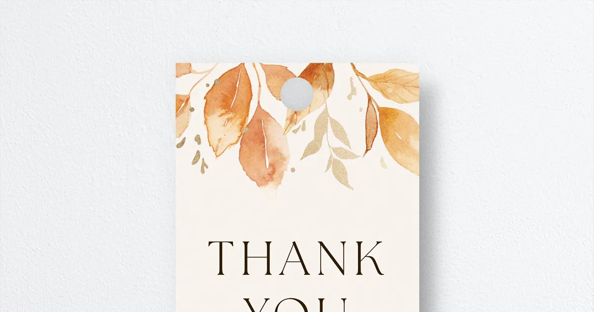 Autumn Frame Favor Gift Tags | The Knot 