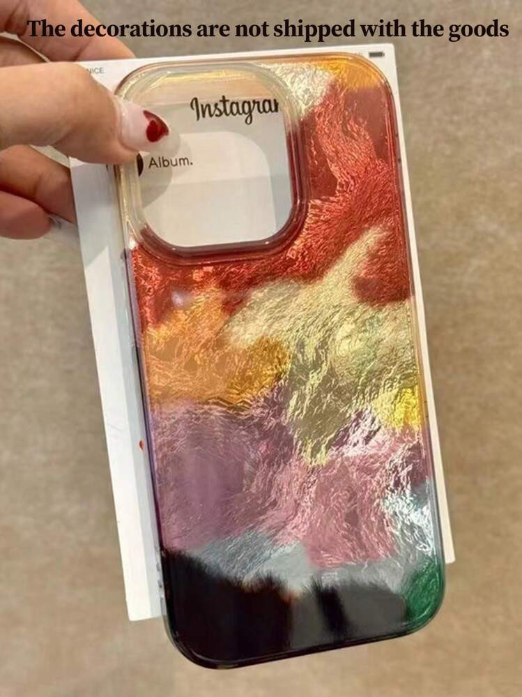 Étuis de téléphone à vagues ondulées tie-dye, peints à la main avec des plumes, de style ha... | SHEIN