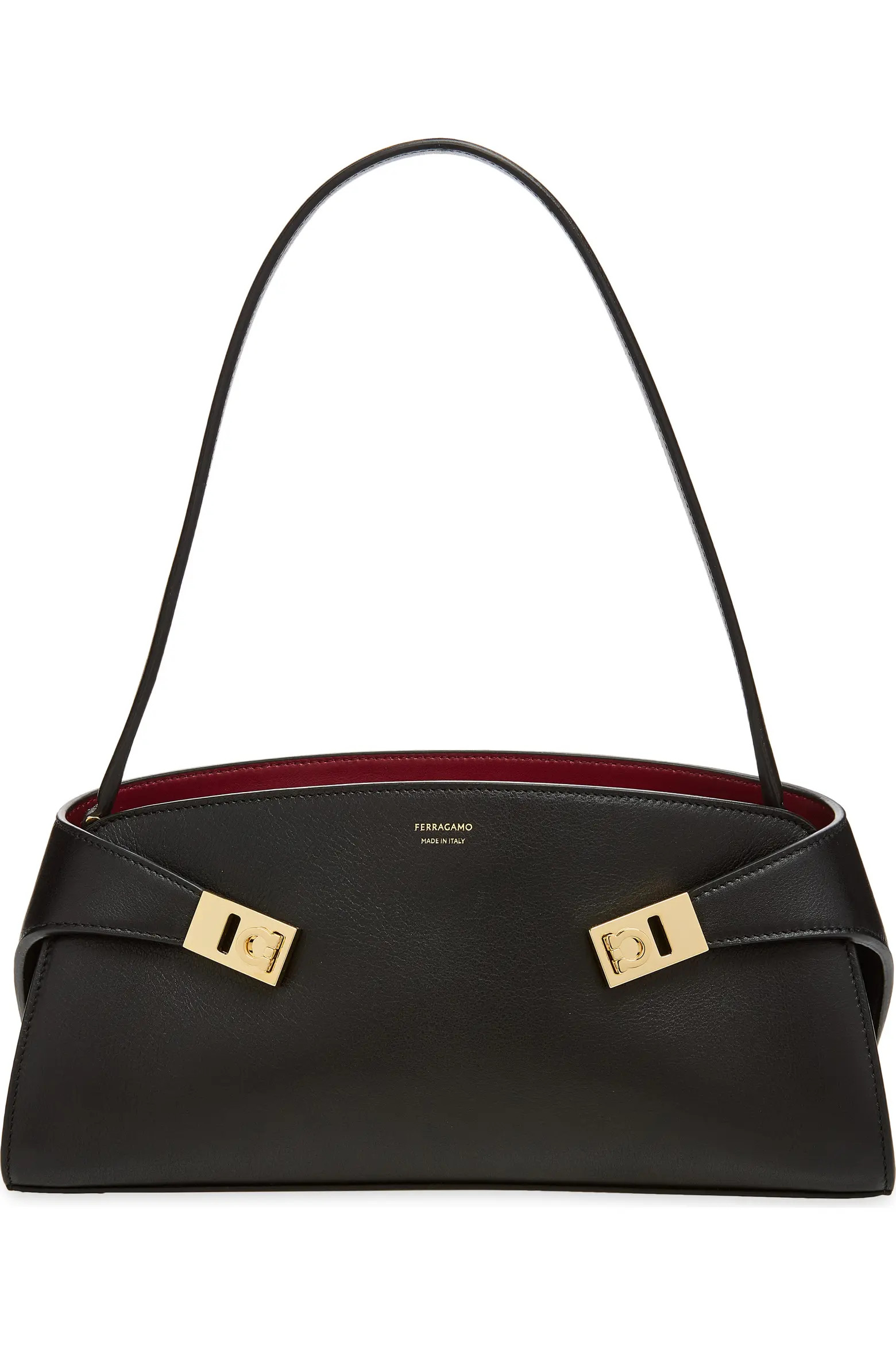 FERRAGAMO Hug Leather East/West Shoulder Bag (Women) | Nordstrom | Nordstrom