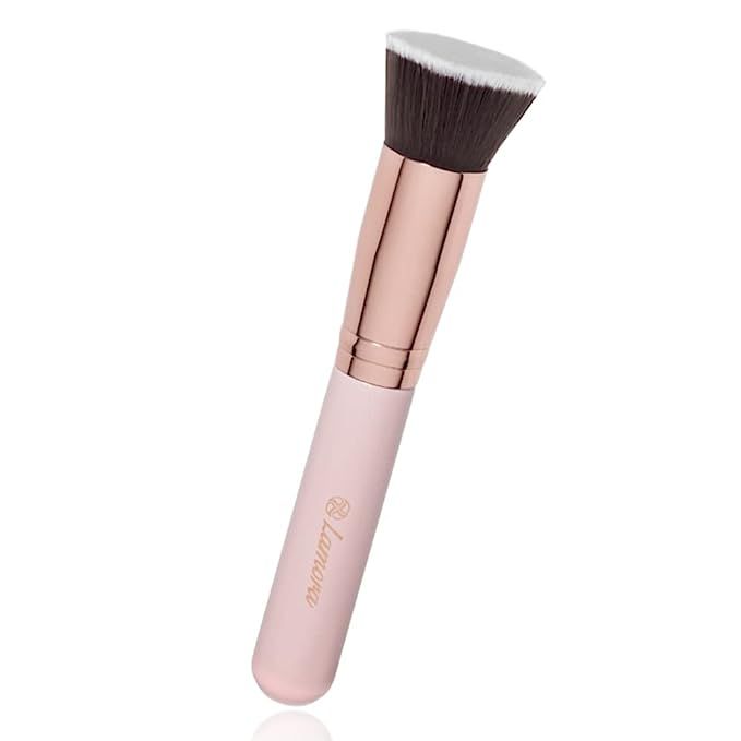 Flat Top Kabuki Foundation Brush - Premium Makeup Face Brush For Liquid, Cream, Powder - Blending... | Amazon (US)