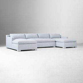 Florent 3-Piece U-Shaped Chaise Sectional (140") | West Elm (US)