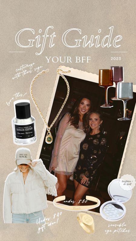 BFF Gift Guide! Perfect gifts for your best friend! Wine glass set, perfume, trucker hat, gift ideas, gifts for her, jewelry, skincare 

#LTKbeauty #LTKGiftGuide #LTKHoliday