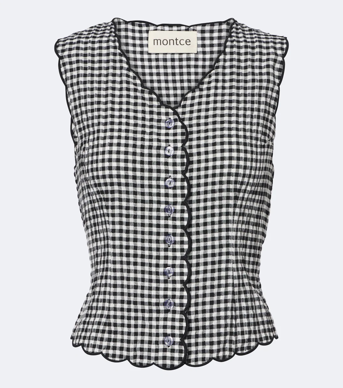 Gingham scalloped vest | Mytheresa (US/CA)