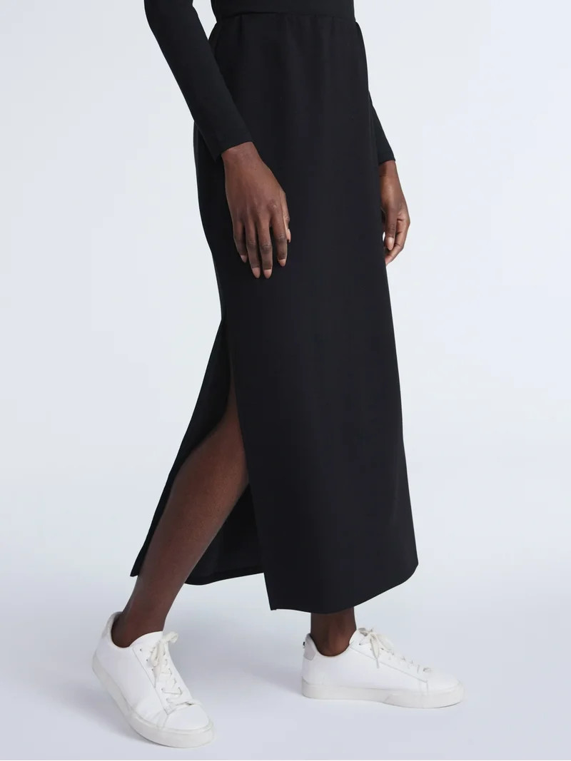 Scoop Women's and Women's Plus New Scubaknit Column Maxi Skirt, Sizes XS-4X | Walmart (US)