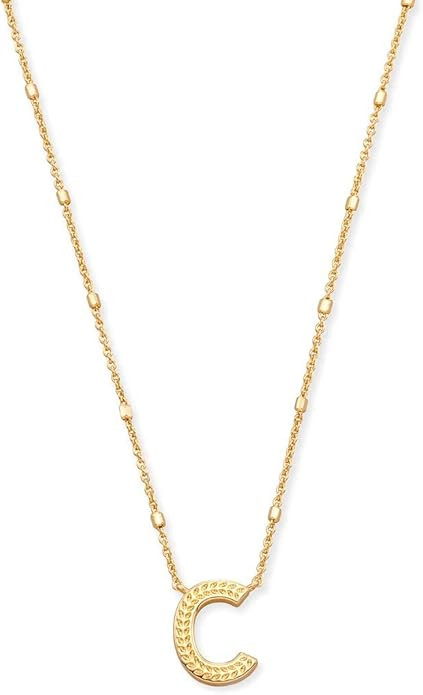 Kendra Scott Letters A-Z Pendant Necklace for Women, Fashion Jewelry, 14k Gold-Plated Brass | Amazon (US)
