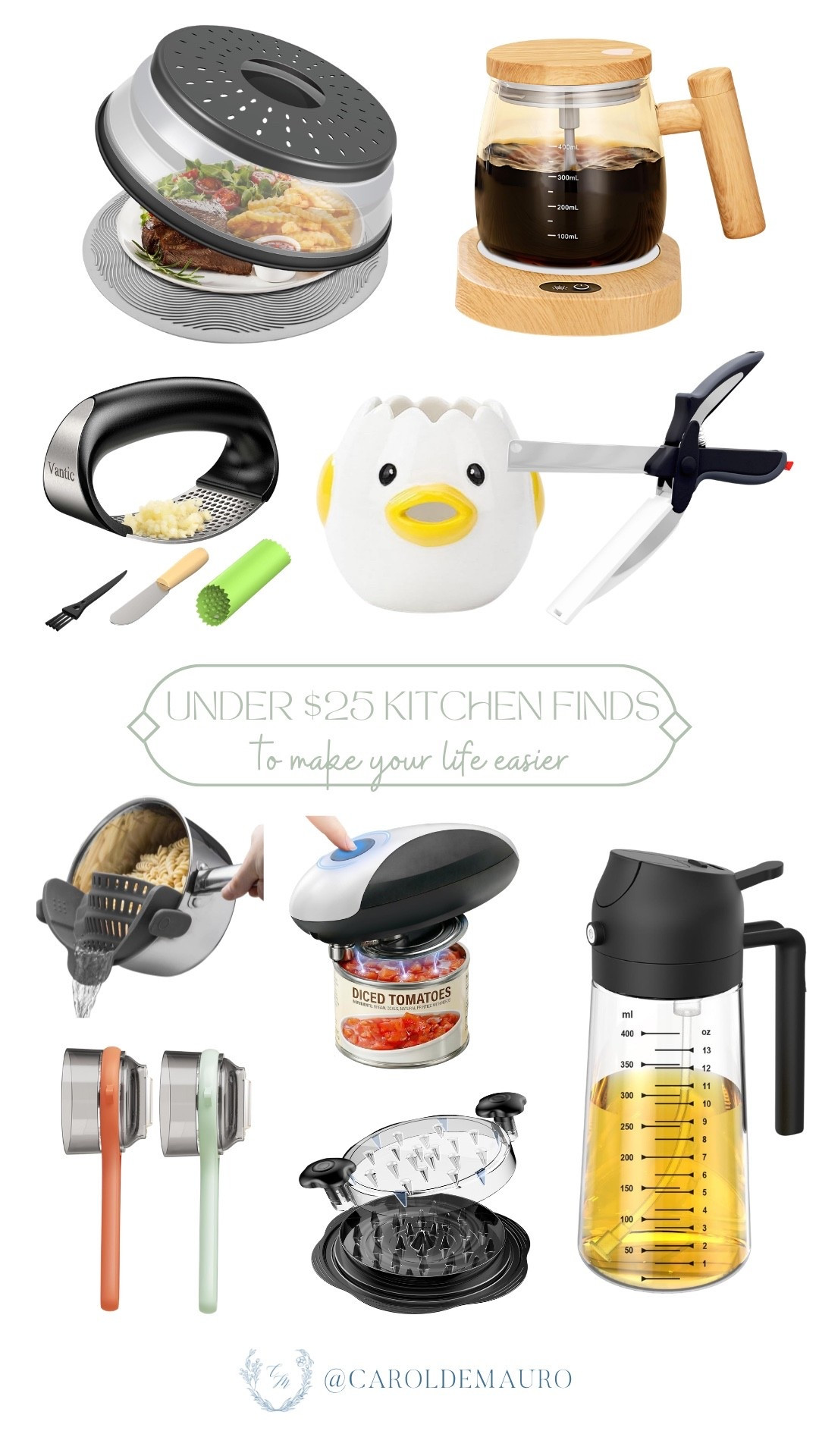If you're a new homeowner or a renter, you're gonna need these under $25 kitchen finds for your cooking essentials! No more takeout boxes and yes to preparing your own meals at home.

amazon home, budget friendly, home chef, kitchen must haves, coffee mug, can opener, pasta drainer, mom hacks

#LTKHome #LTKfoodie #LTKU
