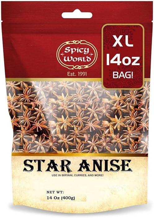 Star Anise 14 Oz Bulk Bag | Premium Quality Whole Pods | Chinese Star Anise Pods - Perfect for Fl... | Amazon (US)