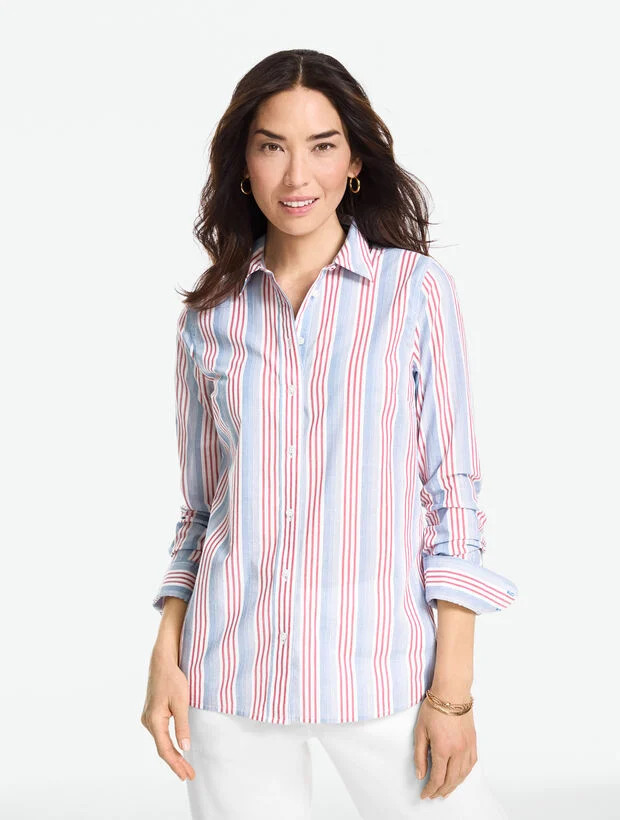 Shore Stripe Modern Classic Shirt | Talbots