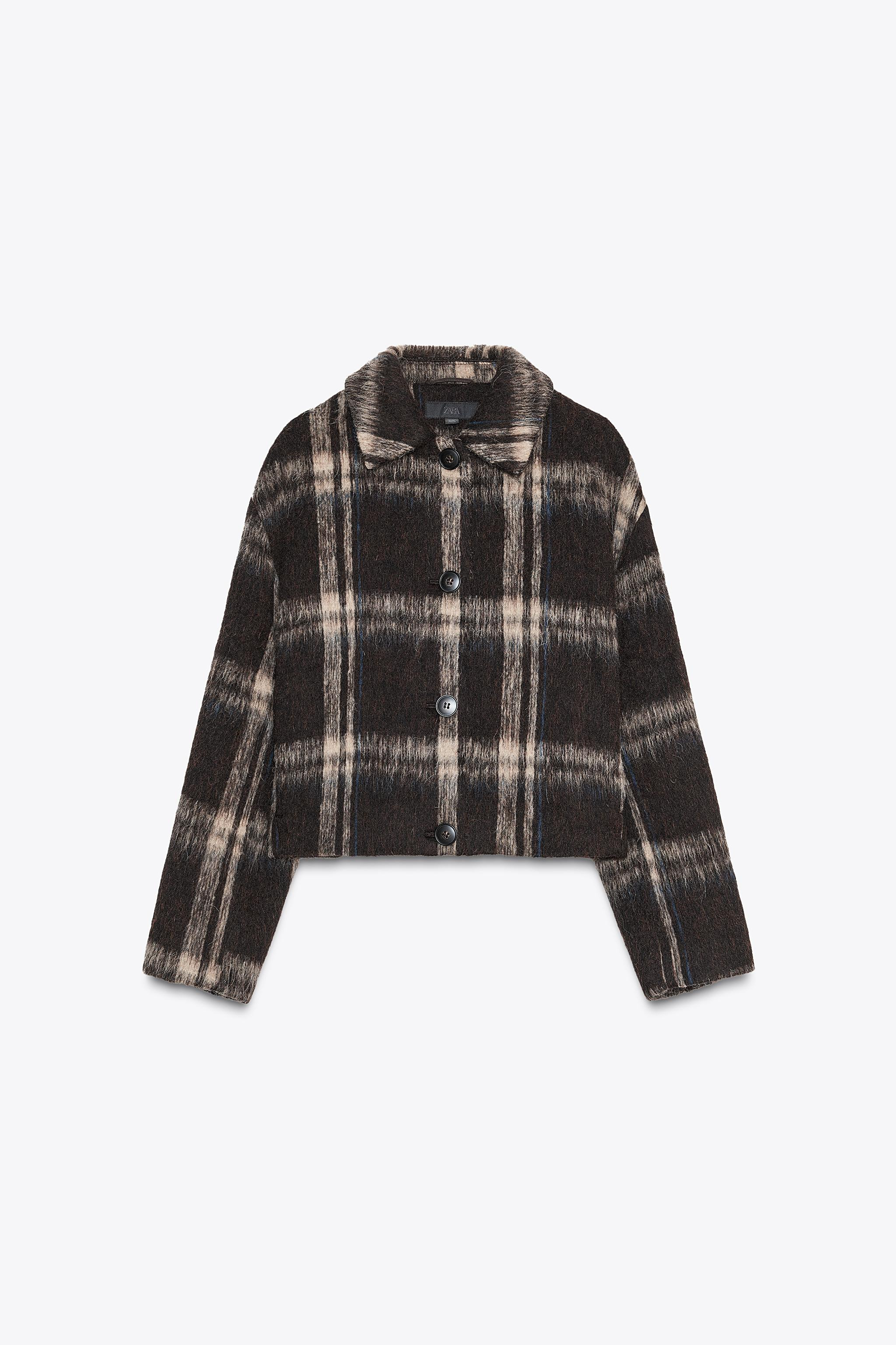 30% WOOL CHECKERED JACKET | Zara US