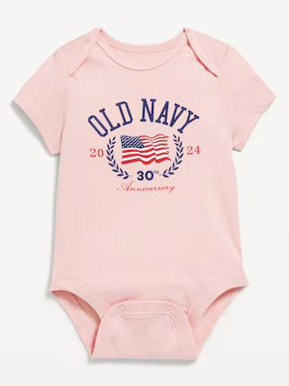 Unisex Matching Short-Sleeve Logo-Graphic Bodysuit for Baby | Old Navy (US)