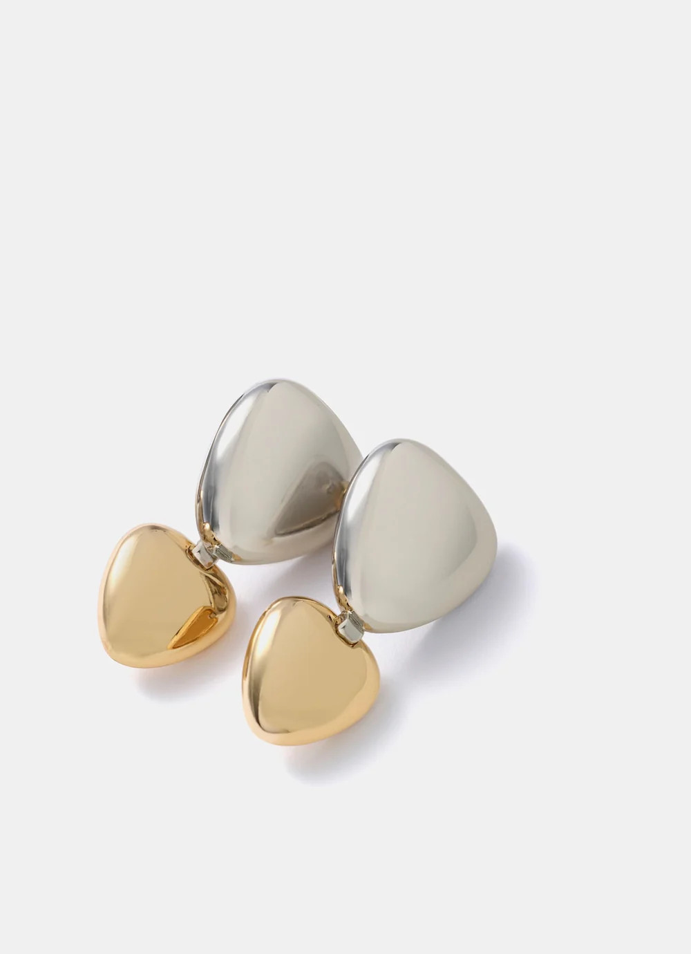 Mixed Metal Drop Earrings | Mint Velvet