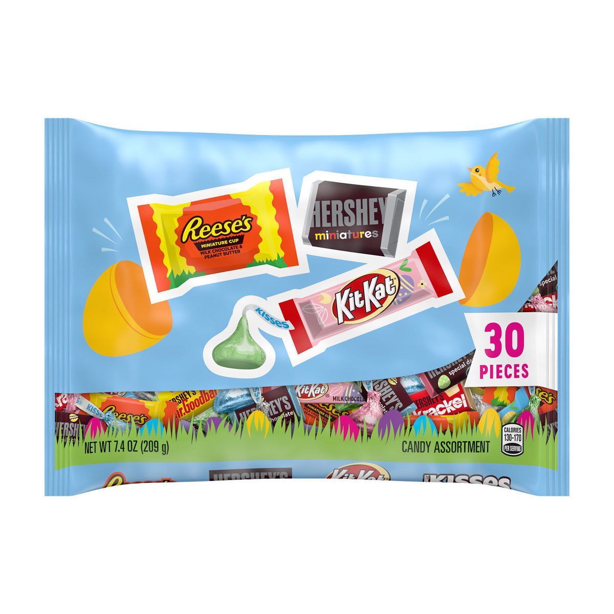 Hershey's, Kit Kat and Reese's Assorted Chocolate Easter Candy Bag - 30ct/7.4oz | Target