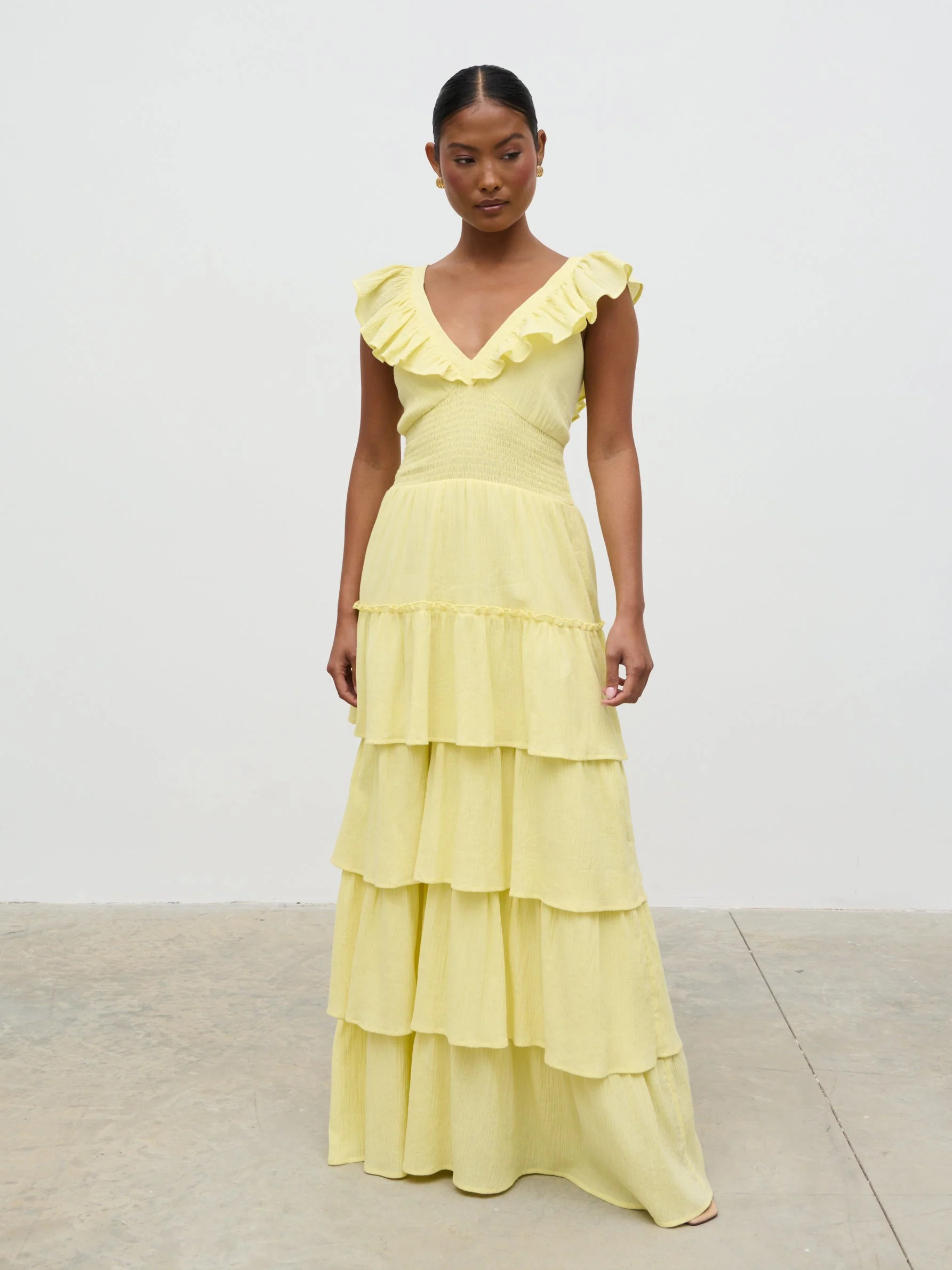 Opal Ruffle Maxi Dress | Pretty Lavish (UK)