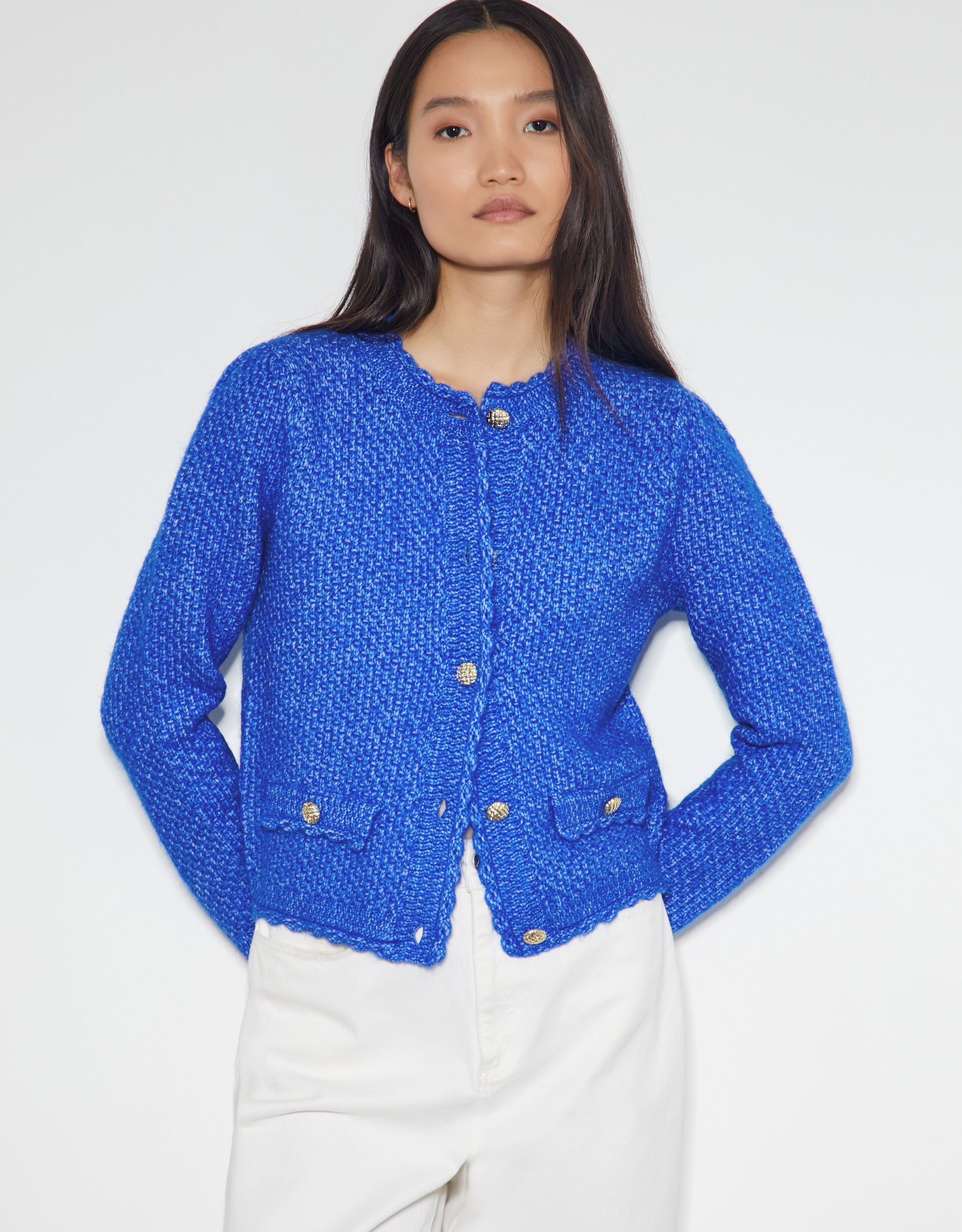 Suki Stitch Cardigan Blue | Monsoon (UK)