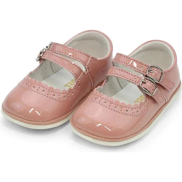 Elise Double Strap Mary Jane (Baby), Patent Rose | Maisonette