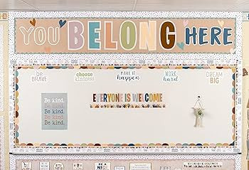Teacher Created Resources Everyone is Welcome You Belong Here Bulletin Board (TCR7168) Large | Amazon (US)