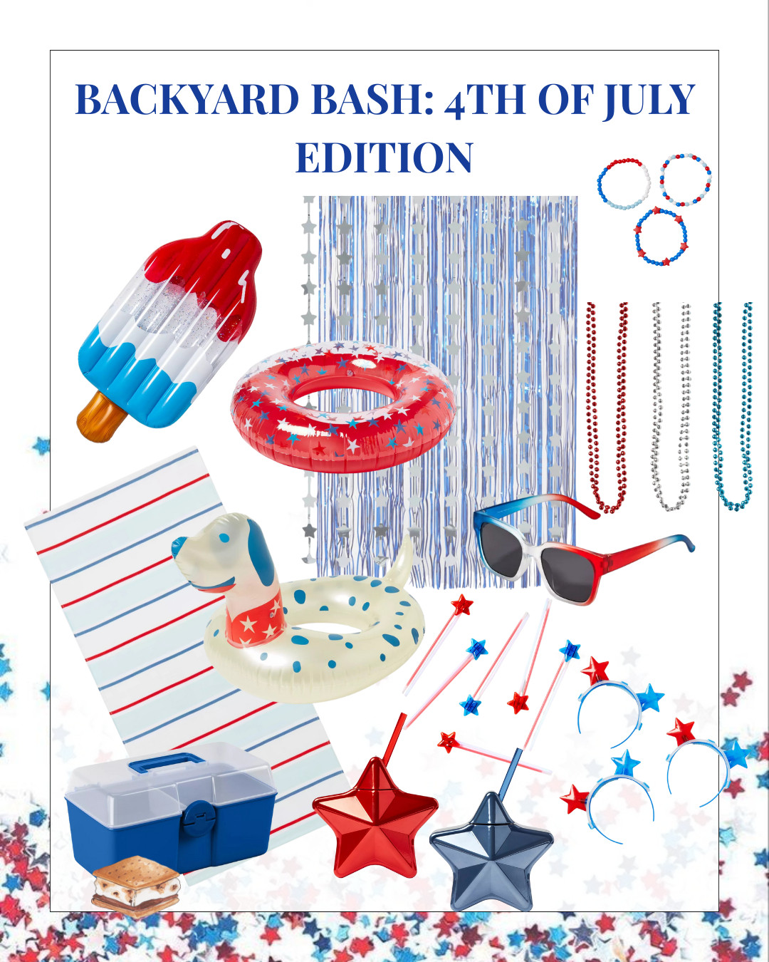🎆 Hosting, lounging, or cannonballing into the pool—this 4th of July Backyard Bash Edit is packed with everything you need to bring the party home. From patriotic pool floats to starry sips, this lineup is fun, festive, and affordable.

🧺 What’s inside:
✔️ Inflatable popsicle + pup floats
✔️ Star sunglasses + glow stick party favors
✔️ Red, white & blue drinkware + photo backdrop
✔️ Smores-ready cooler (because snacks > everything)

🛒 Tap to shop the Backyard Bash Edit on my LTK now!
🔔 Don’t forget to tap the bell to get notified when new holiday guides drop!

 

 #LTKSeasonal #LTKParties #LTKTravel