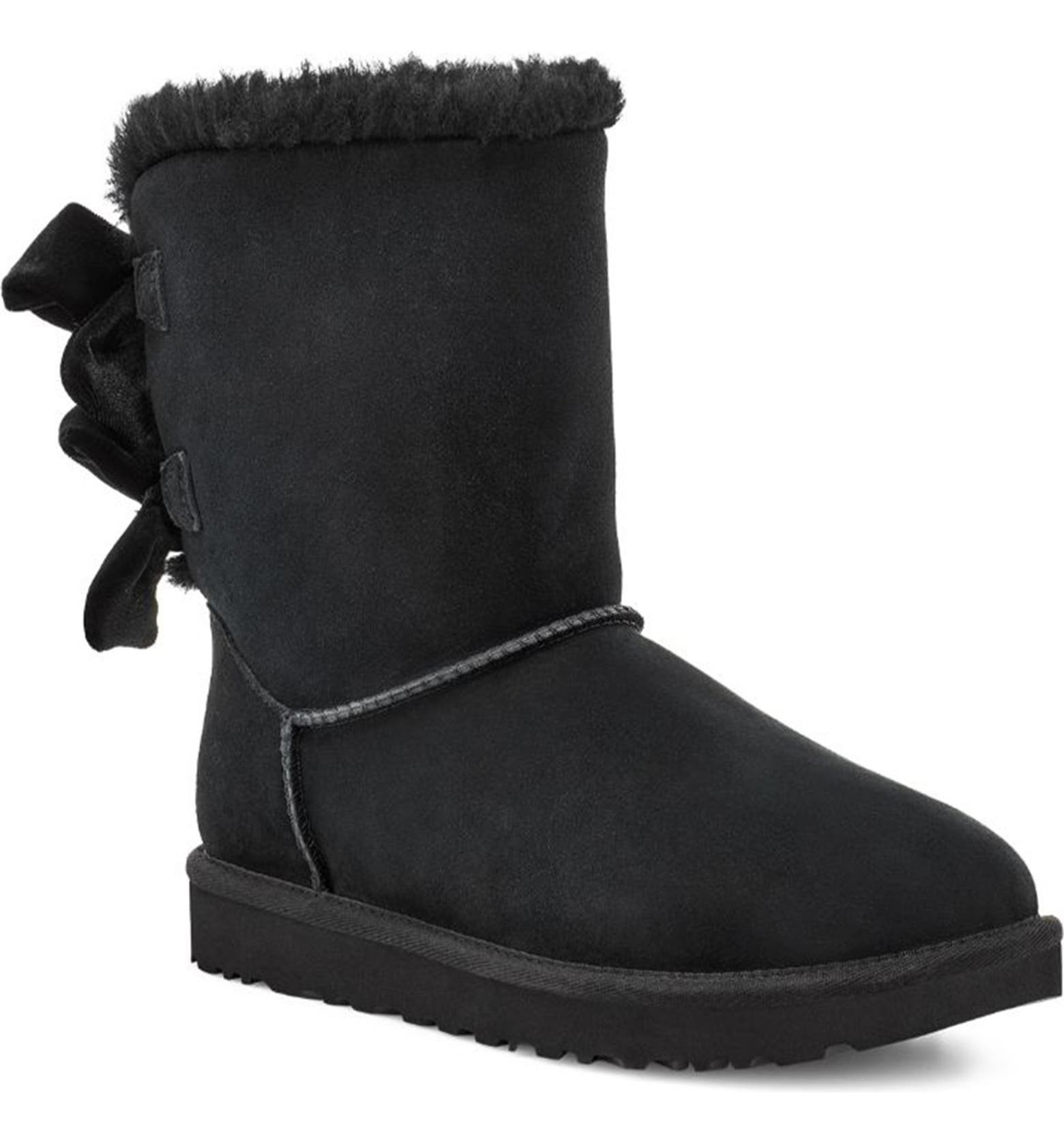 UGG Bailey Bow Velvet Ribbon Boots | Nordstromrack | Nordstrom Rack
