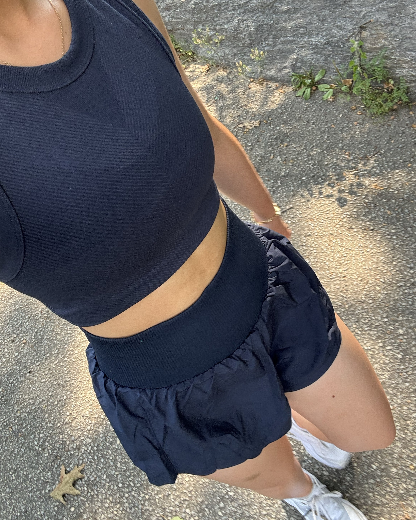 navy blue workout set - tank and flowy shorts

#LTKFitness