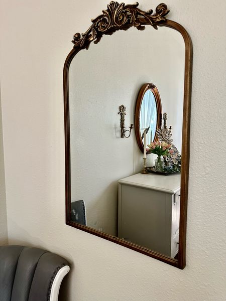 This vintage inspired mirror is so gorgeous! It’s on sale for less than $100 right now too! The perfect Anthropologie lookalike. 👀 

#LTKsalealert #LTKunder100 #LTKhome