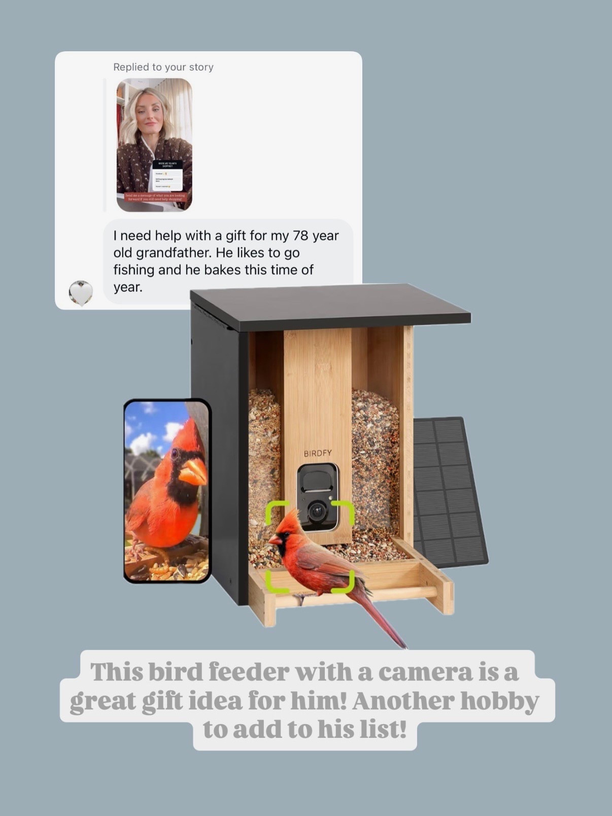 A bird feeder is a great gift for any parents or grandparents that enjoy being outside or have outdoor hobbies! Another hobby they could add to their list!

Loverly Grey, bird feeder, grandfather gift ideas, grandmother gift ideas, outdoors gifts, mom gift ideas, dad gift ideas 

#LTKHoliday #LTKGiftGuide