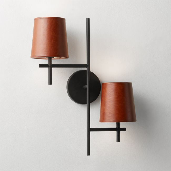 Reynold Matte Black Sconce | CB2