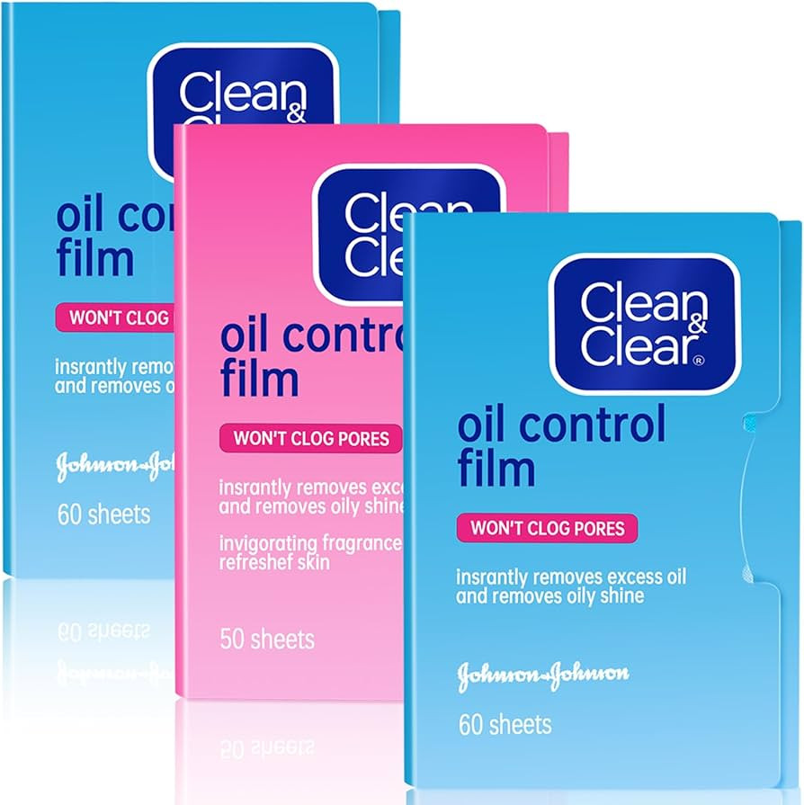 Oil Blotting Sheets For Face, Oil Control Film Same Series with Clean & Clear Oil Absorbing Facia... | Amazon (US)
