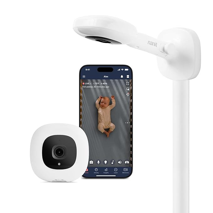 Nanit Pro Smart Baby Monitor - Camera & Wall Mount- 1080p Wi-Fi Video Camera, 2-Way Audio, See Yo... | Amazon (US)