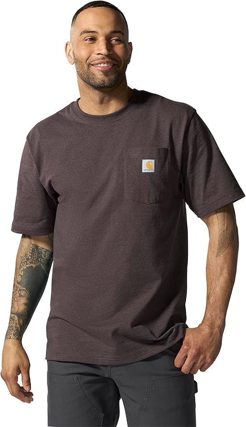 Carhartt Mens Loose Fit Heavyweight Short-Sleeve Pocket T-Shirt (Also Available in Big & Tall) | Amazon (US)