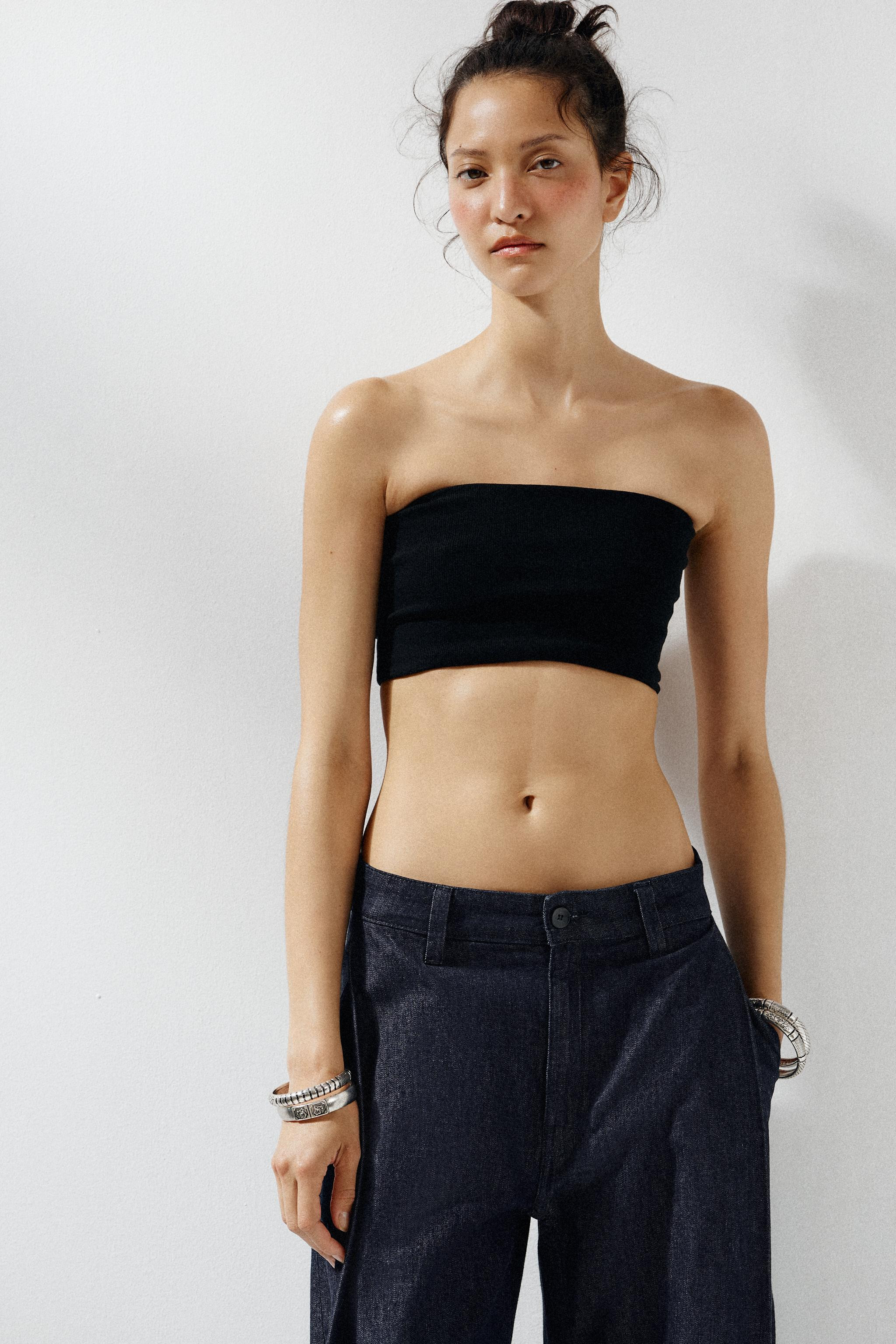 TRF PLEATED DENIM PANTS | Zara US