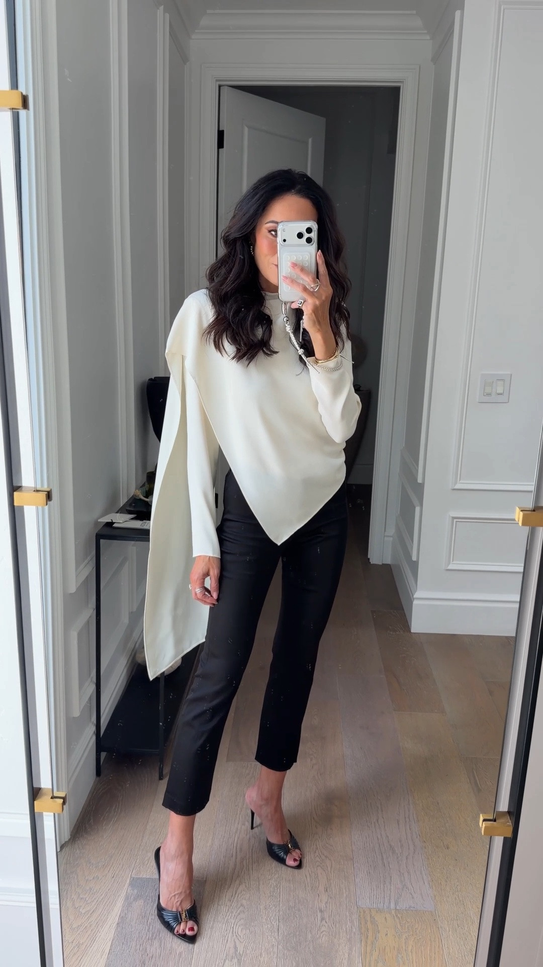 Event ready in the chicest asymmetric blouse and satin pants from @Aritzia   #aritziapartner

#LTKSeasonal #LTKOver40