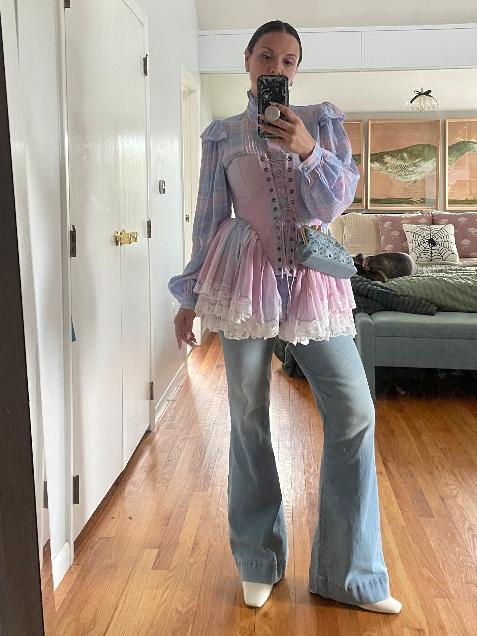 Linking what I can from today’s outfit! 

Pastel outfit, pastel corset, square toe heels, sling back heels, white heels, ivory heels, pansy purse, floral purse, blue purse, floral clutch, hydrangea earrings, blue earrings, Victorian corset

#LTKSeasonal #LTKStyleTip