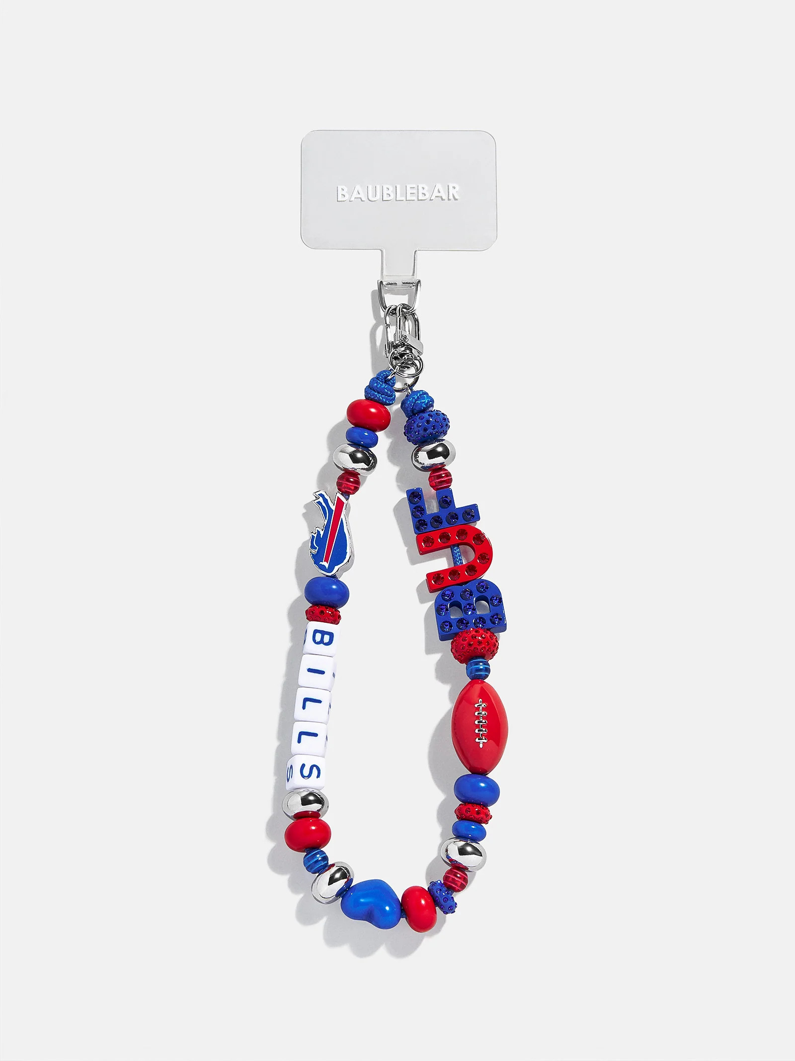 NFL Beaded Phone Charm - Buffalo Bills | BaubleBar
