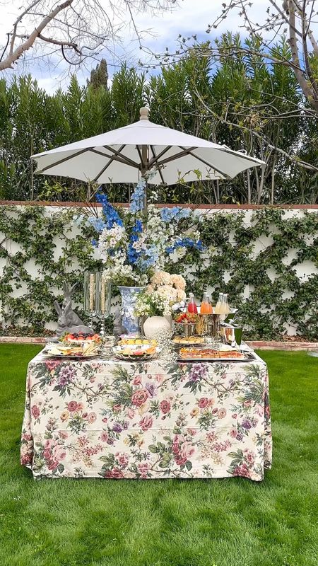 Easter spring buffet party set up! I love a good buffet table and these silver pieces won’t tarnish they are stainless steel! 

#LTKSeasonal #LTKhome