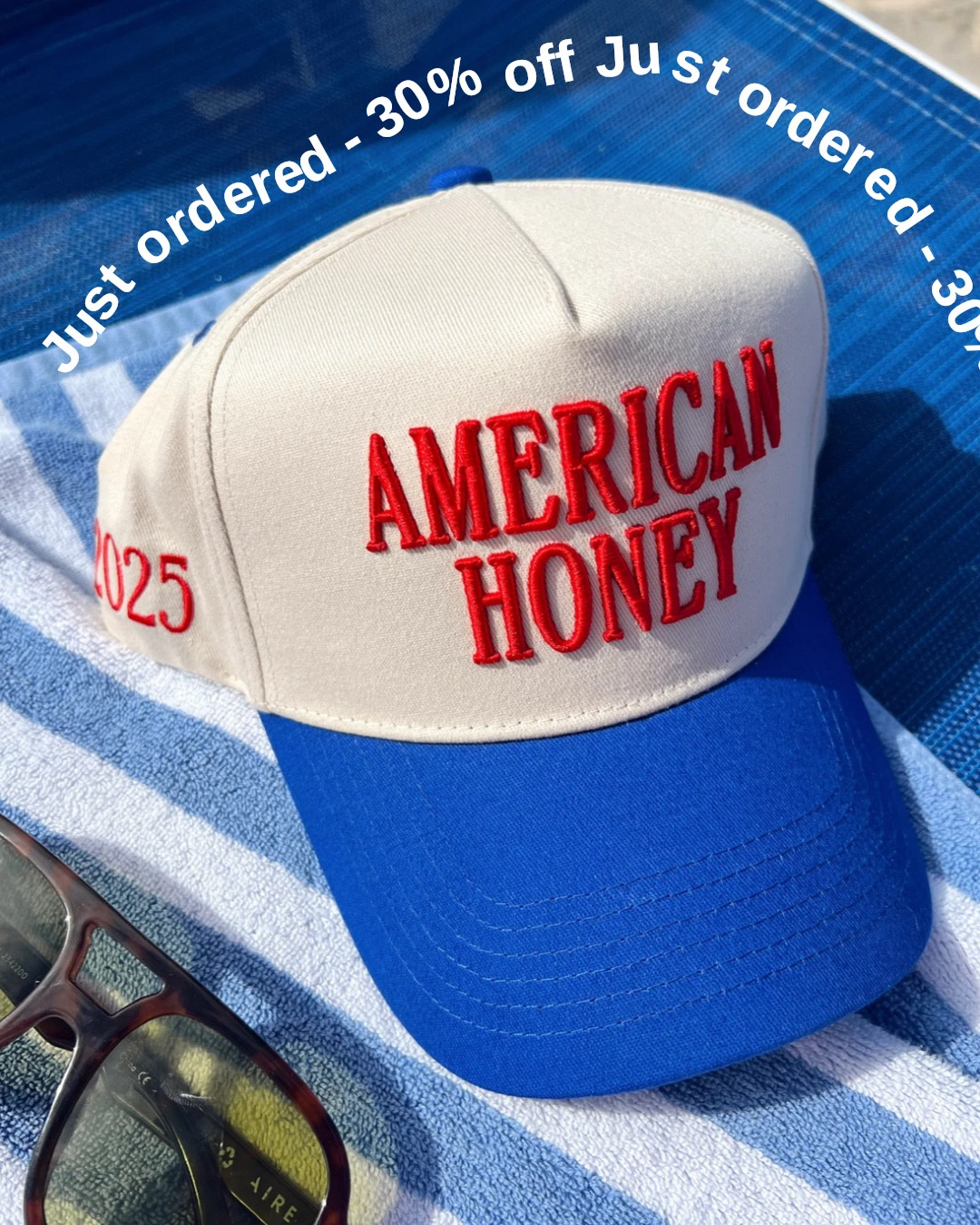 Just purchased this American honey baseball hat for summer  

#LTKSaleAlert #LTKSwim #LTKSummerEdit