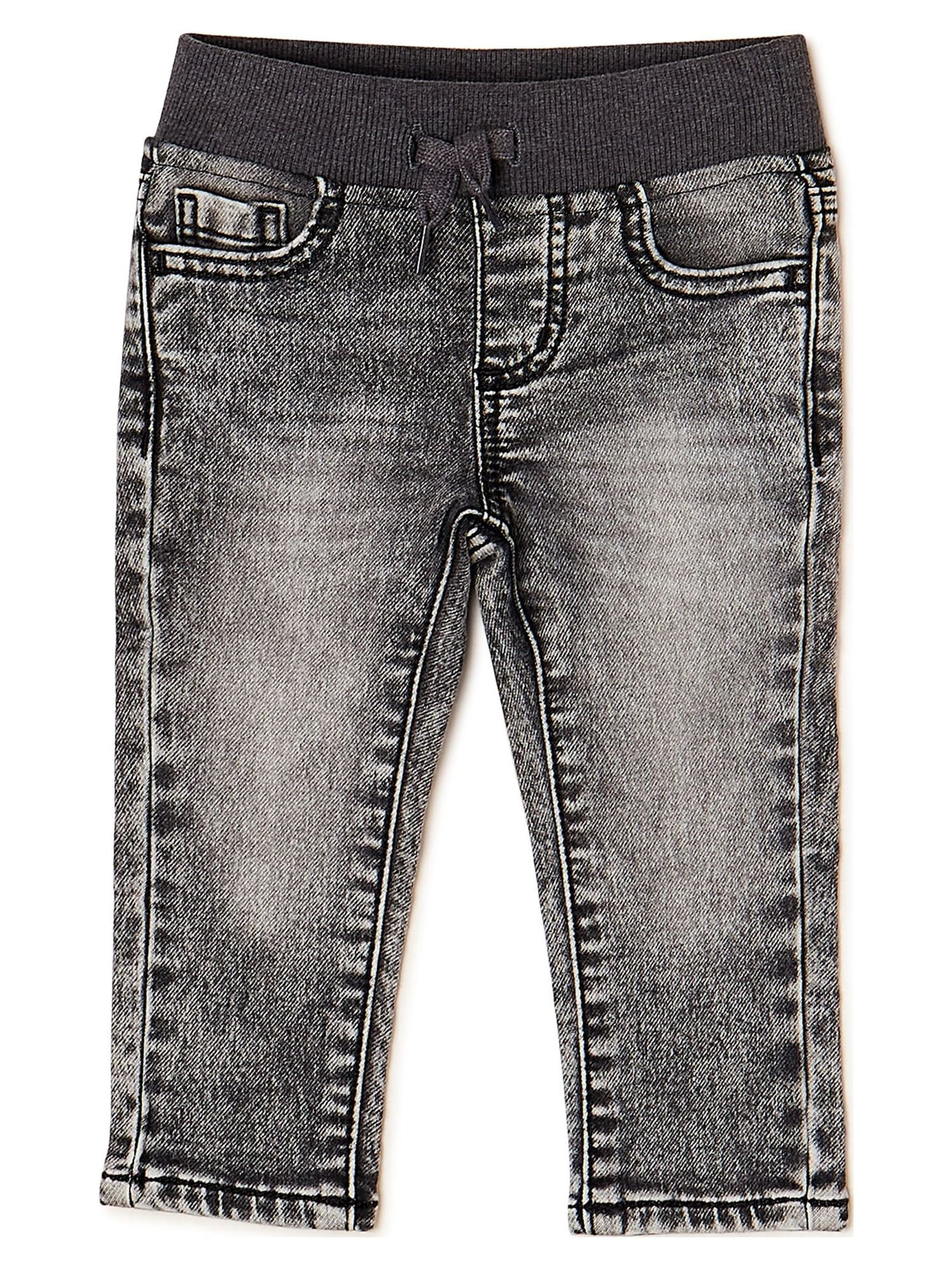 Wonder Nation Toddler Boys Knit Denim Jeans, Sizes 12M-5T | Walmart (US)