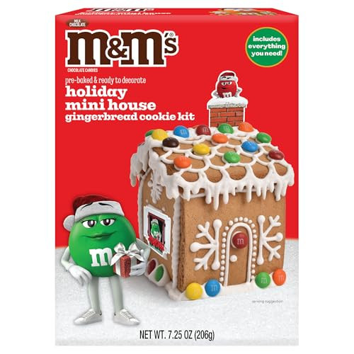 Crafty Cooking Kit, Holiday Christmas Mini Ready to Decorate Gingerbread Kit, Includes Chocolate Candies, Gingerbread Cookies, Icing, Chocolate Candies and decorative Paper Pieces | Amazon (US)
