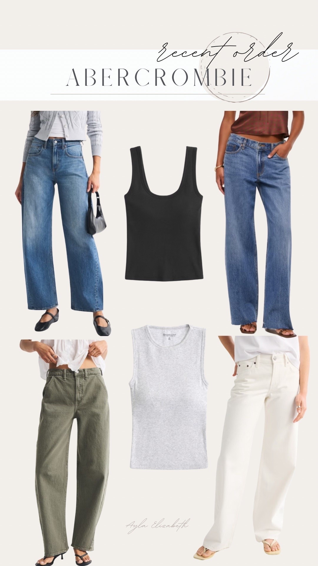 Recent Abercrombie order! Taking advantage of this amazing sale: 
25-50% Off All Jeans + 20% Off Almost Everything Else 
Promo Code: DENIMAF for a stackable 15% off

#LTKSaleAlert #LTKootd