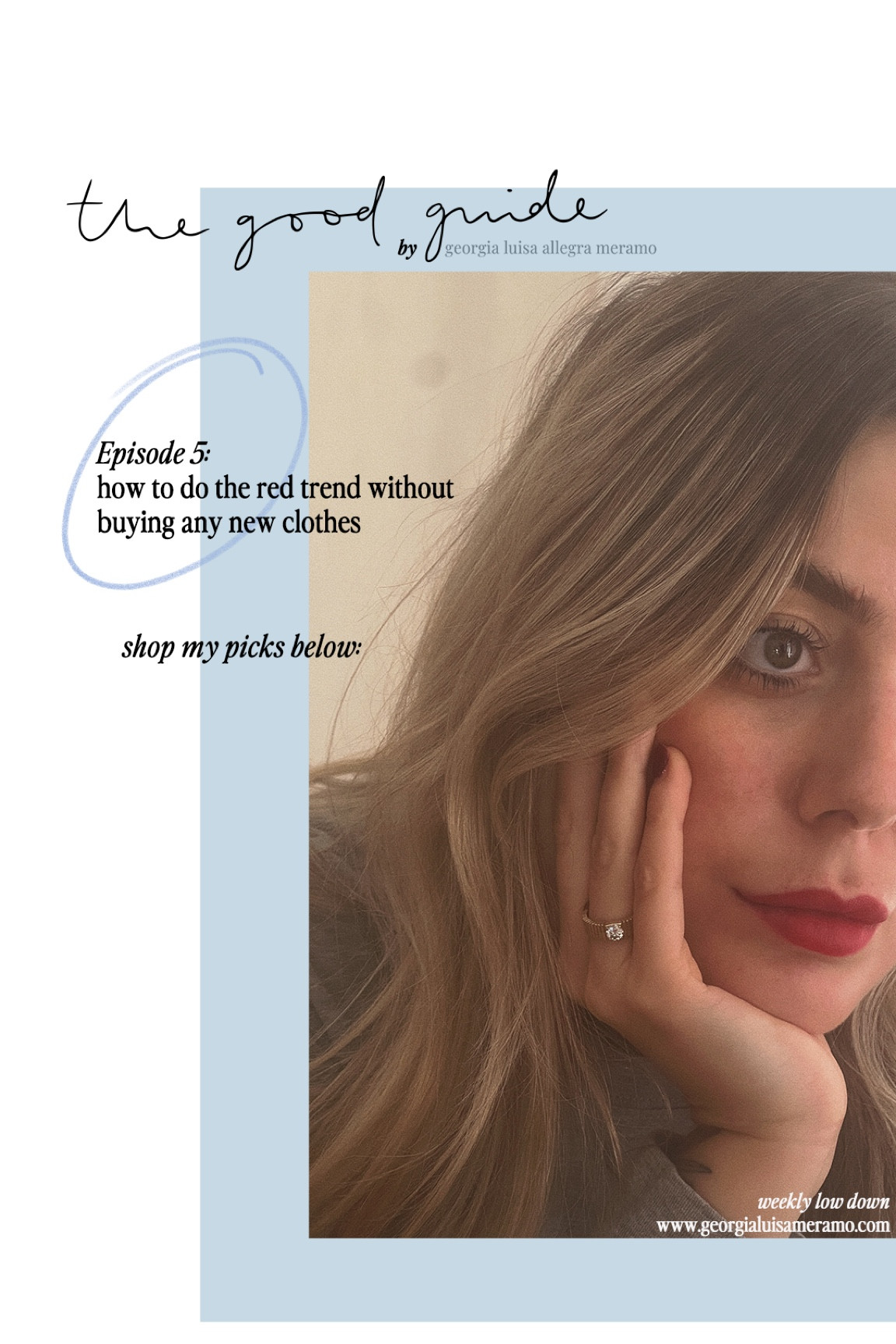 TGG EP5: how to do the red trend without buying any new clothes