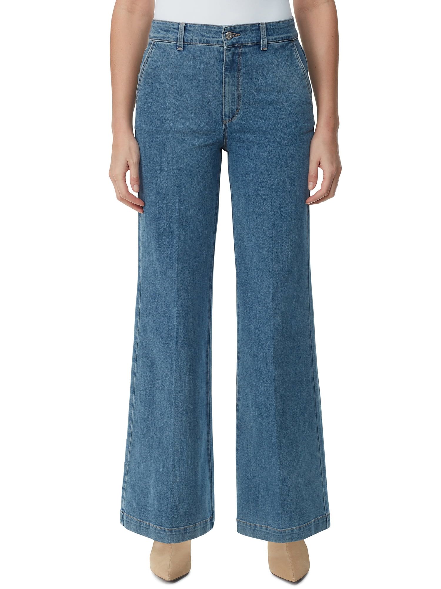 Gloria Vanderbilt Women's High Rise Flare Trouser Jean, Regular and Short Inseams - Walmart.com | Walmart (US)