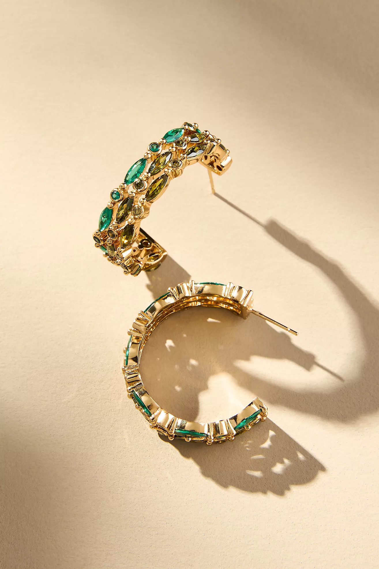 Mignonne Gavigan Clinton Pavé Hoop Earrings | Anthropologie (US)
