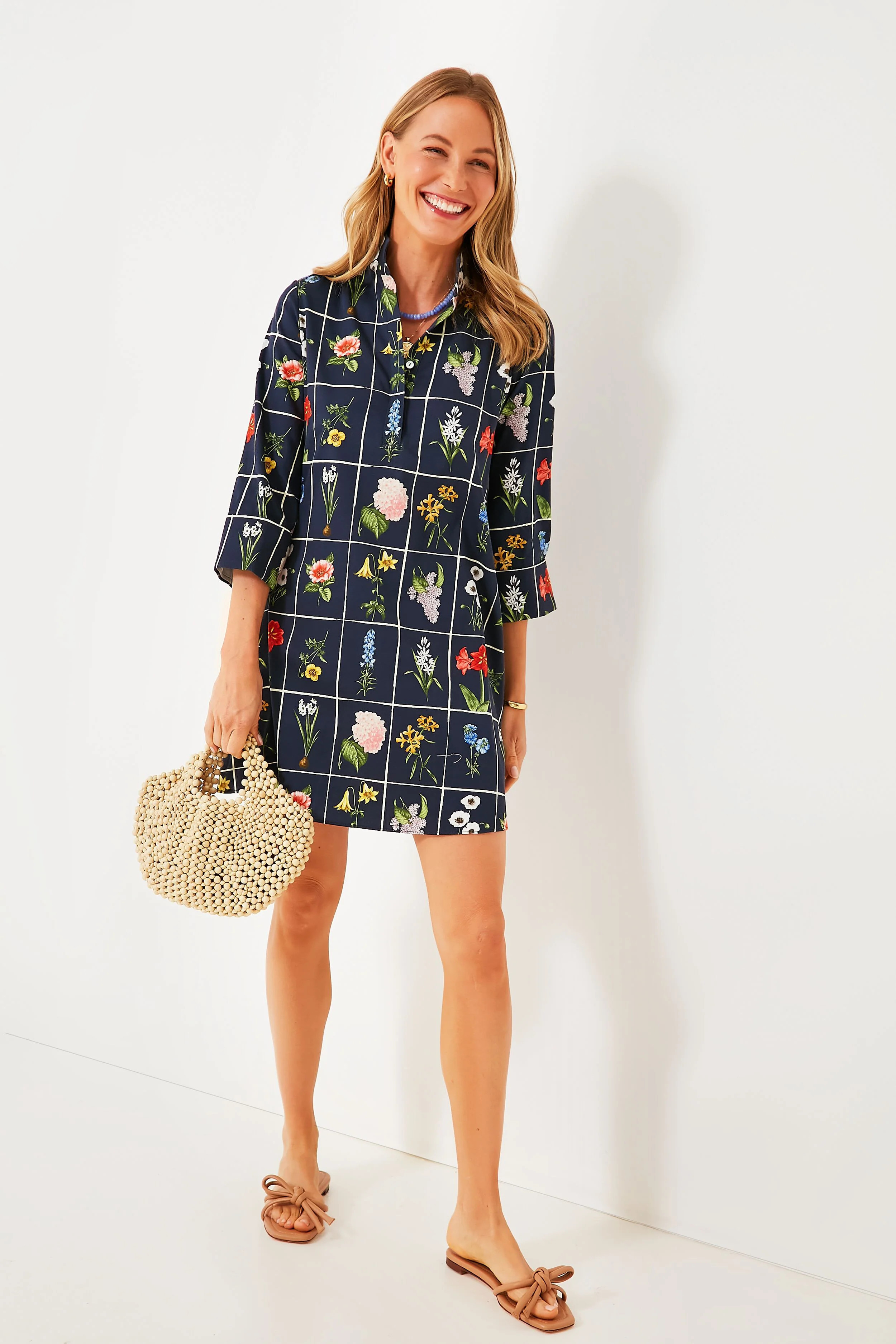 Navy Fresh Buds Megan Dress | Tuckernuck (US)
