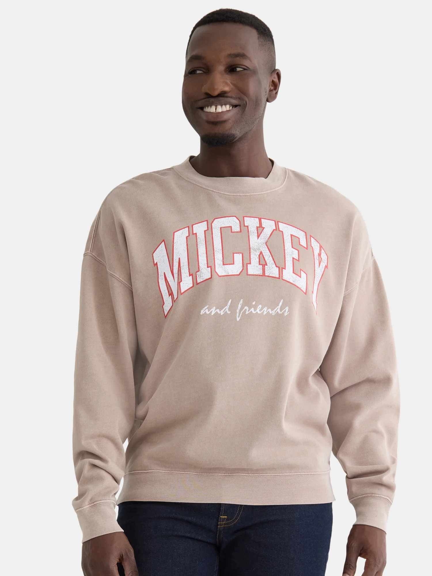 Disney Men's Mickey Mouse and Friends Classic Graphic Print Sweatshirt, Sizes S-3XL | Walmart (US)