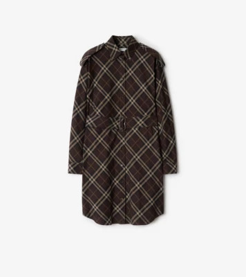 Check Cotton Flannel Shirt Dress | Burberry (US)