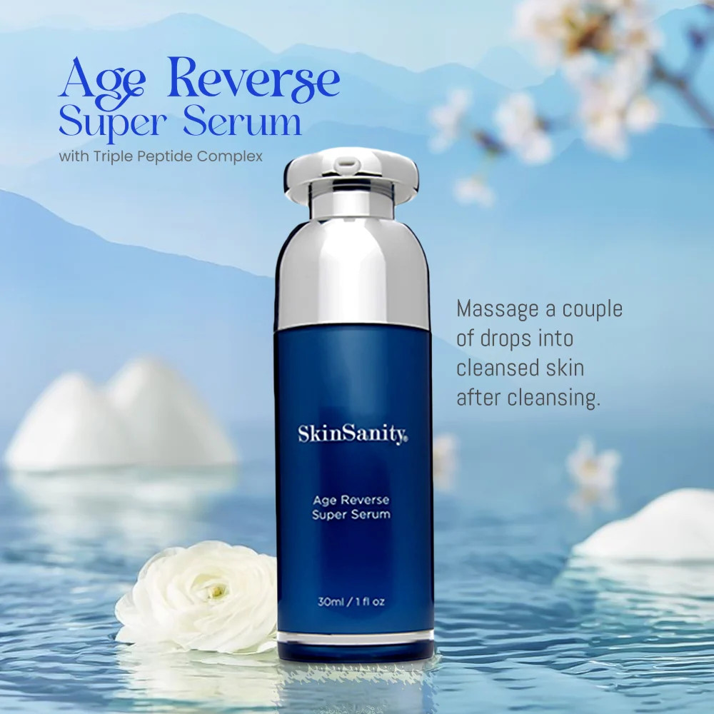 SkinSanity® Age Reverse Super Serum with Triple Peptides 1 fl oz | Flowering Pharmacy