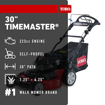 Toro TimeMaster with Personal Pace 30-in Gas Self-propelled lawn mower with 223-cc Briggs and Str... | Lowe's