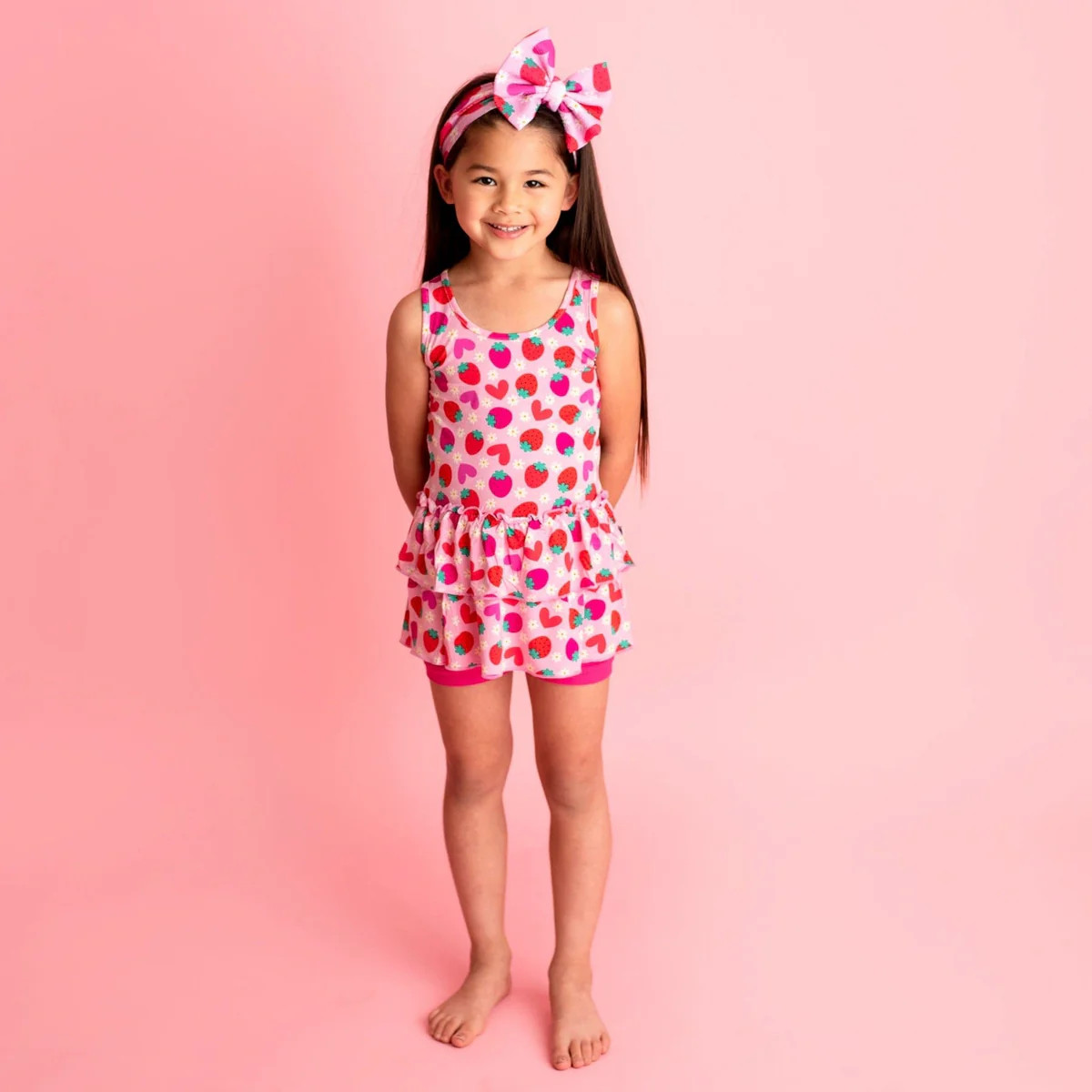 Berry In Love Girls Top & Shorts Set - FINAL SALE | Bums & Roses