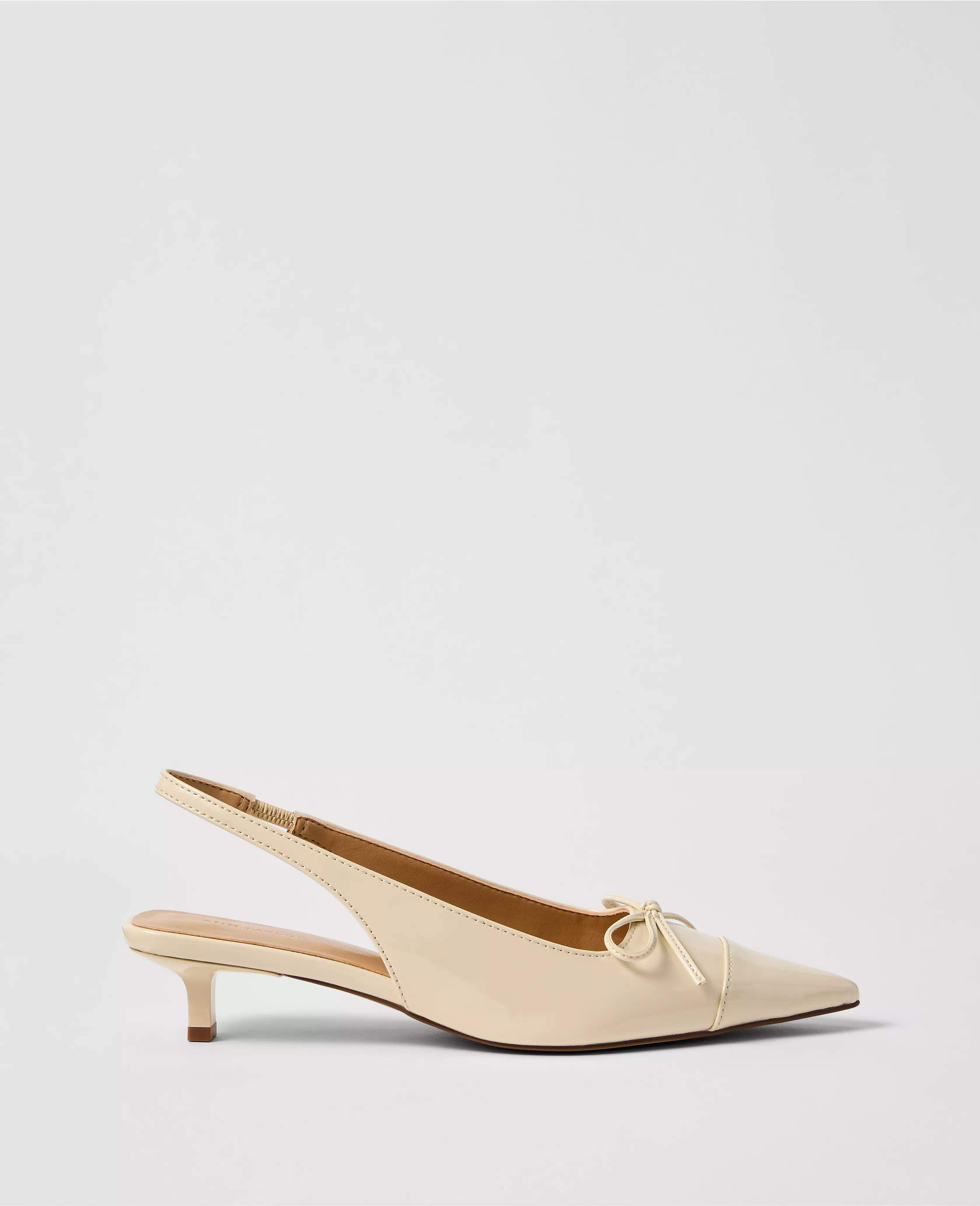 Patent Leather Bow Slingback Pump | Ann Taylor