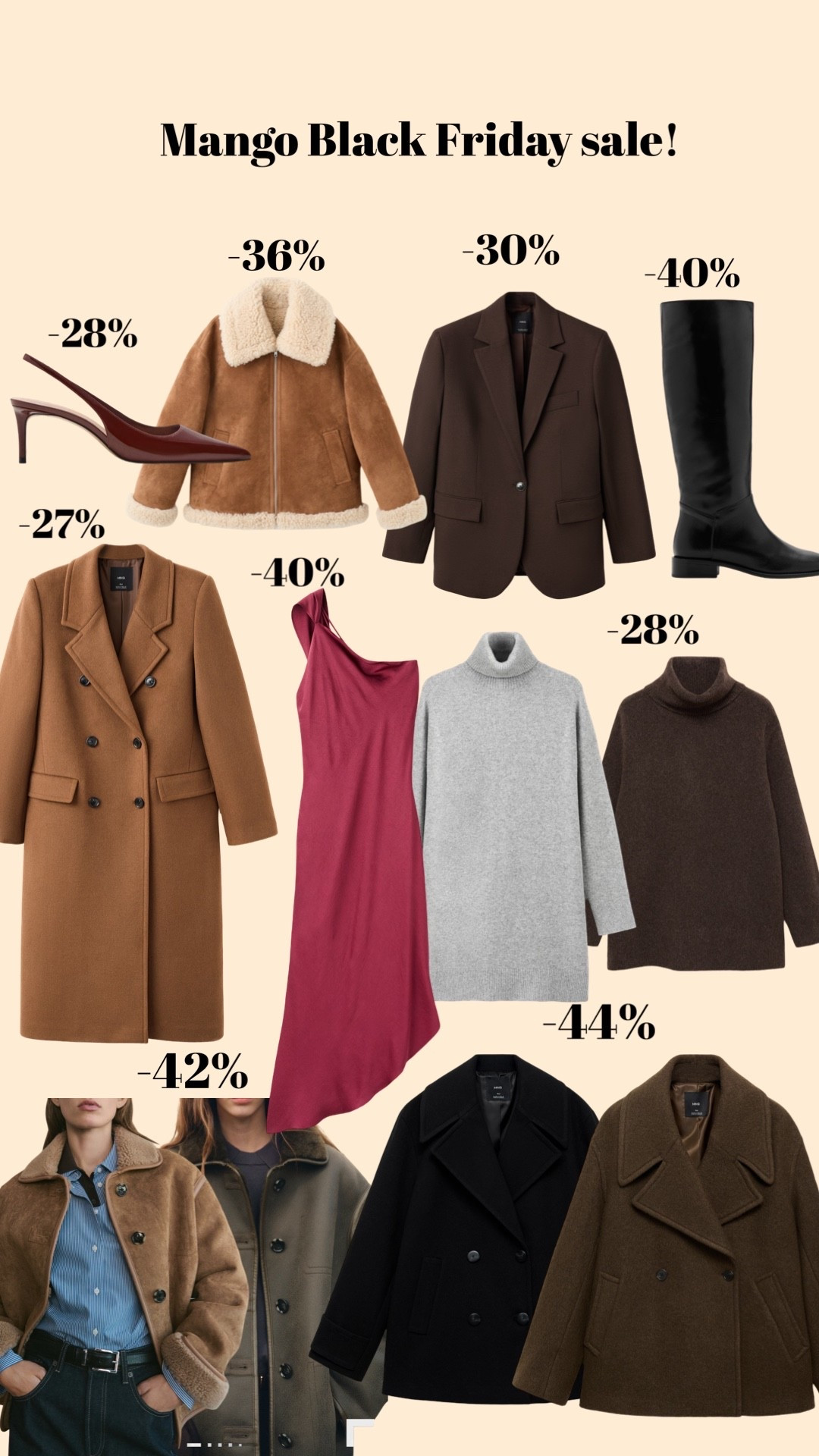Mango sale 😍😍😍 amazing discounts!! 

Mango coats, mango jackets, knee high boots 

#LTKuk #LTKCyberWeek